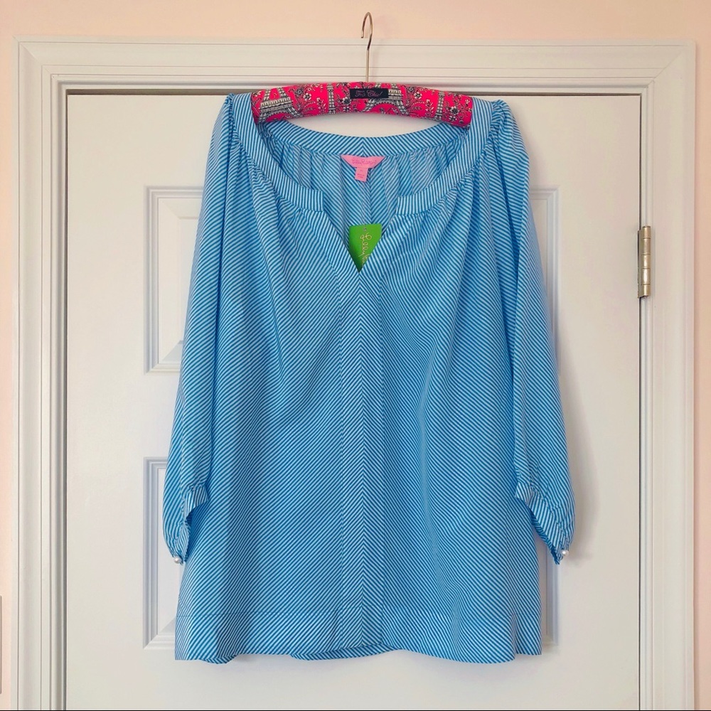 Lilly Pulitzer Moxy Flutter Diagonal Stripes NWT